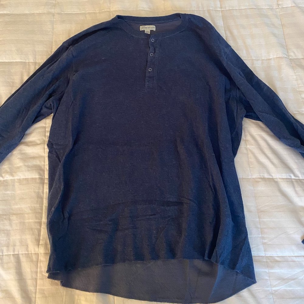 J-Crew Men's Long Sleeve Henley